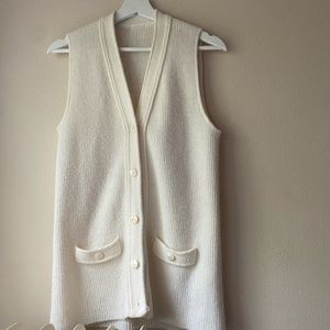 vintage button up sweater vest